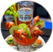 Copa de Camarón y Ostión con Cerveza